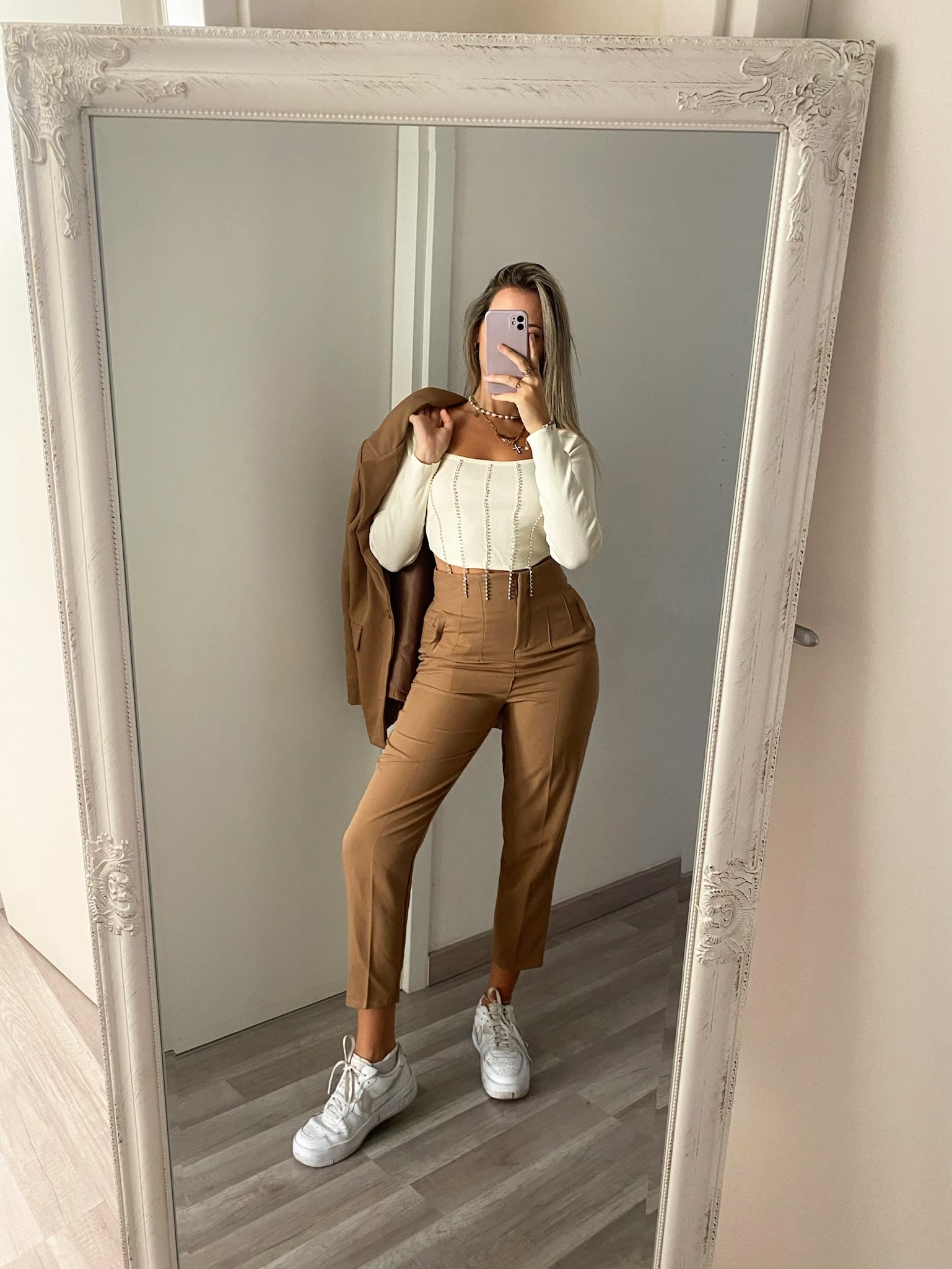 Completo giacca e pantalone Camel