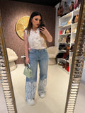 Jeans Bloom con pizzo
