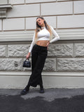 Maglioncino bianco con choker