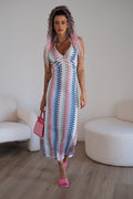 Abito con sfumature rosa celeste