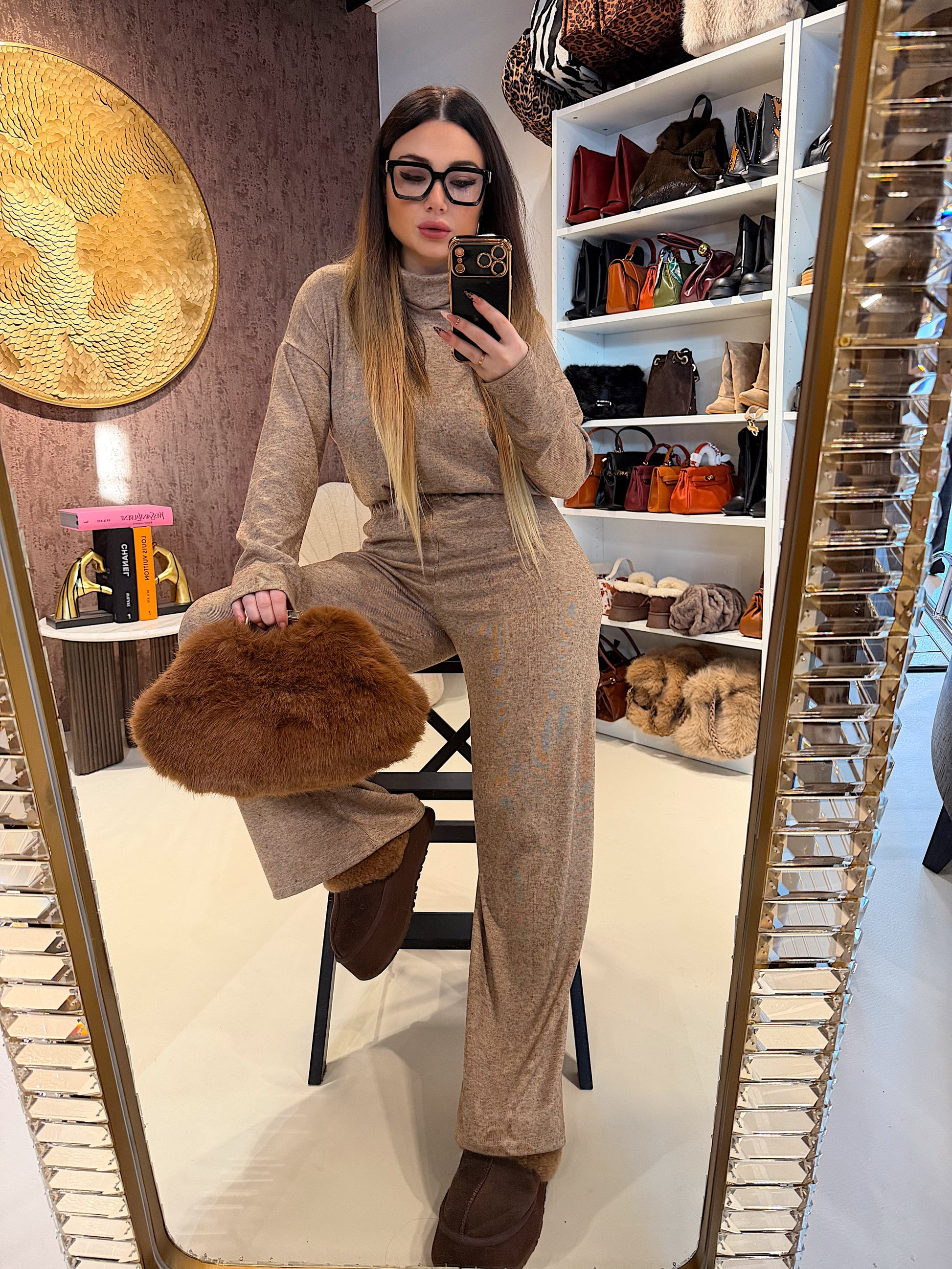 Completo comfy collo alto