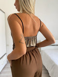 Top con scollo choco