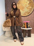 Cardigan Morbido Effetto Pelliccia