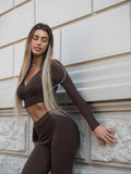 Completo casual/elegant choco