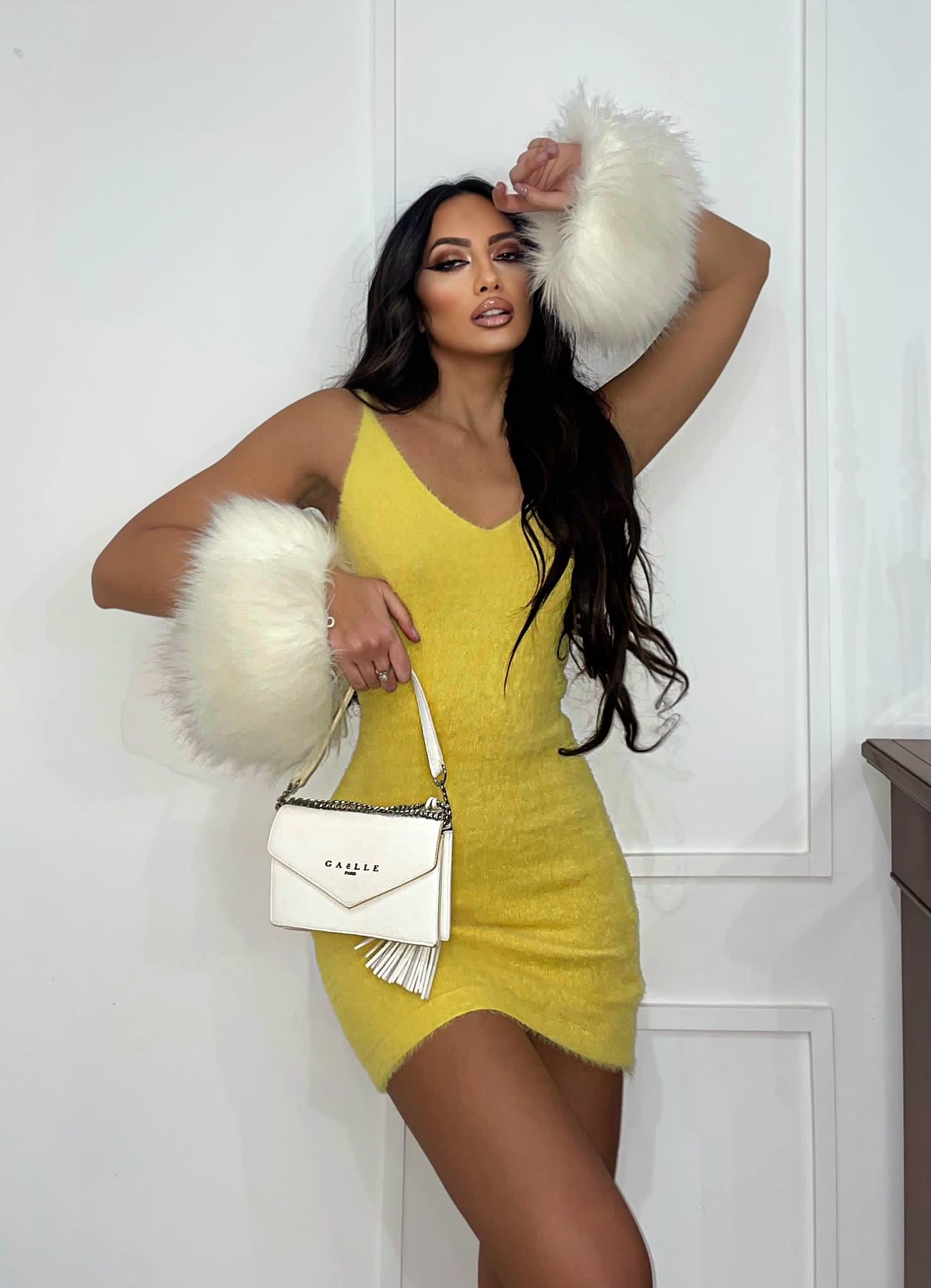 Abito fluffy Giallo
