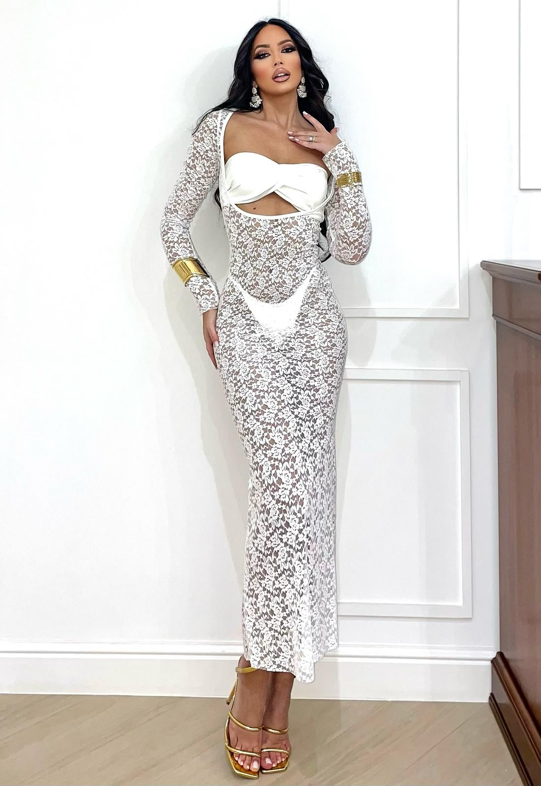 Bikini tre pezzi bianco