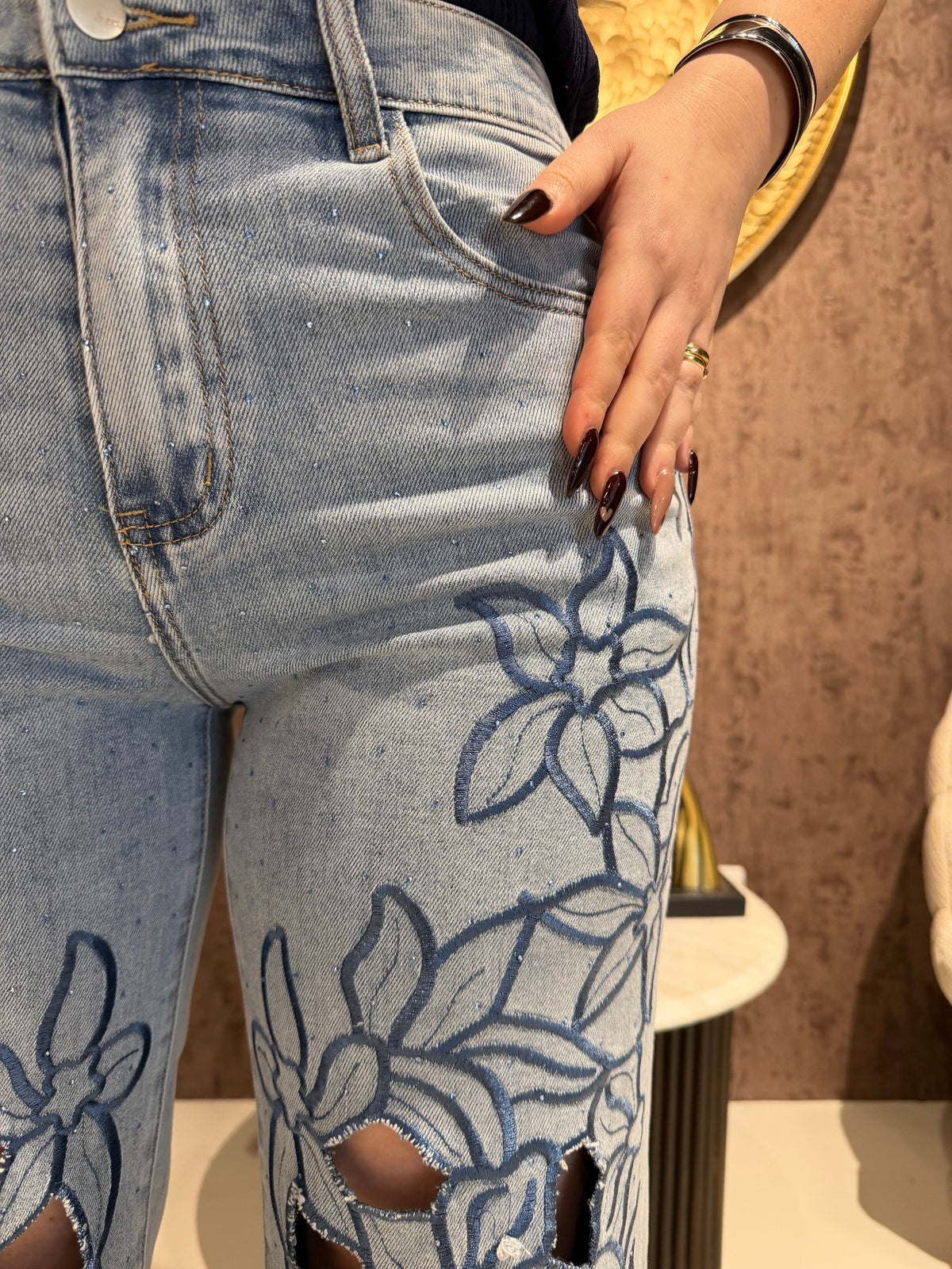 Jeans Bloom Lace
