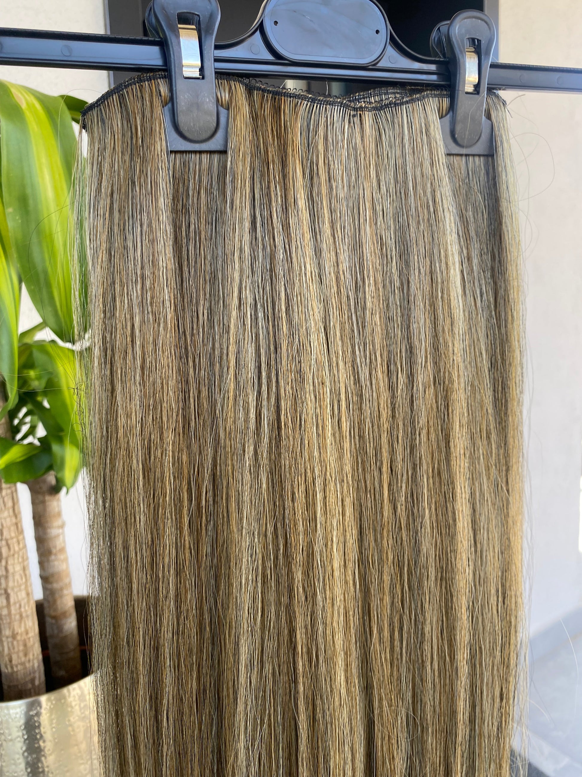 Extension 7 clip biondo Degradè liscio 60 cm
