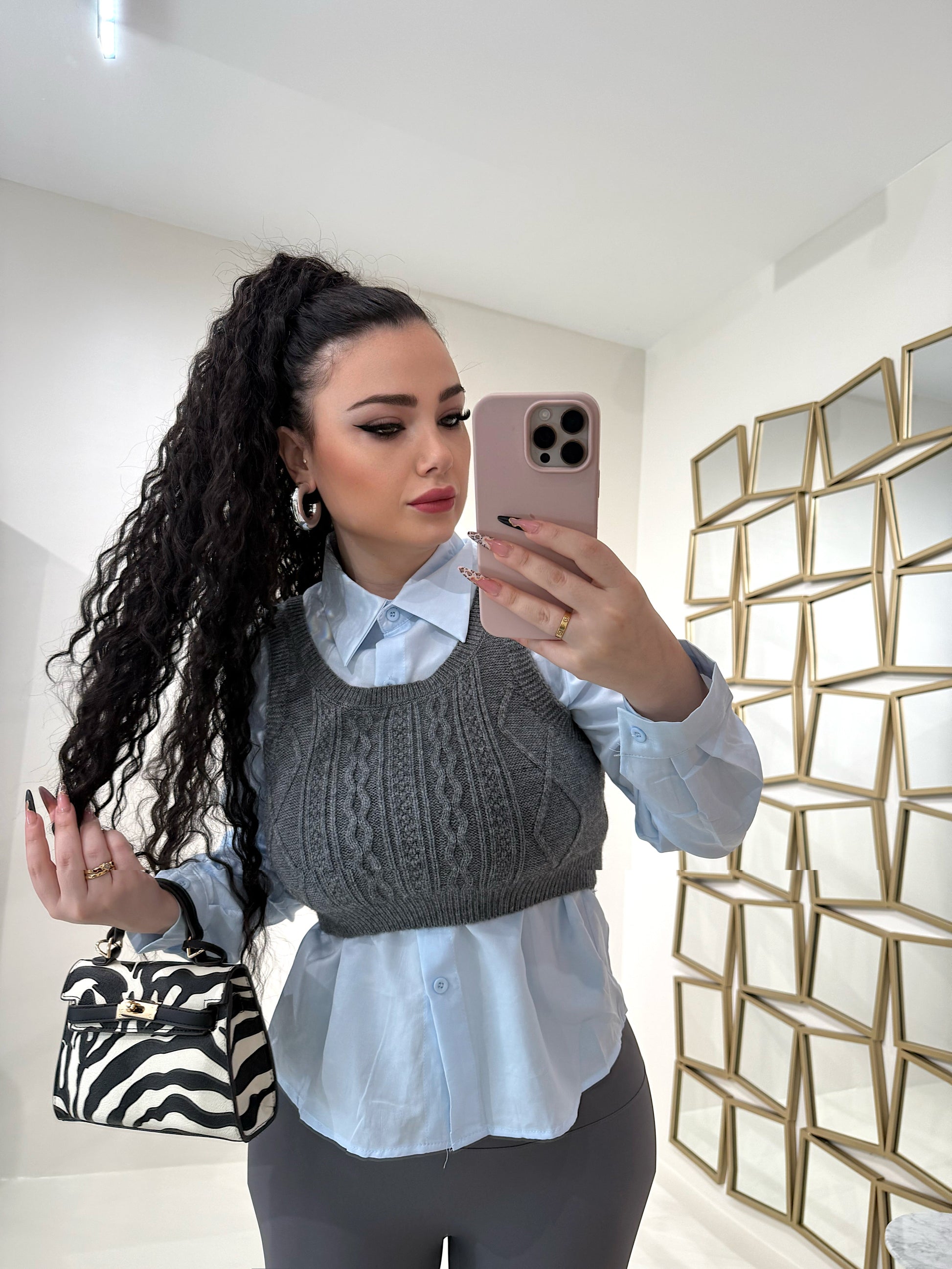 Camicetta con gilet