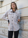 Giacca Teddy soft nude