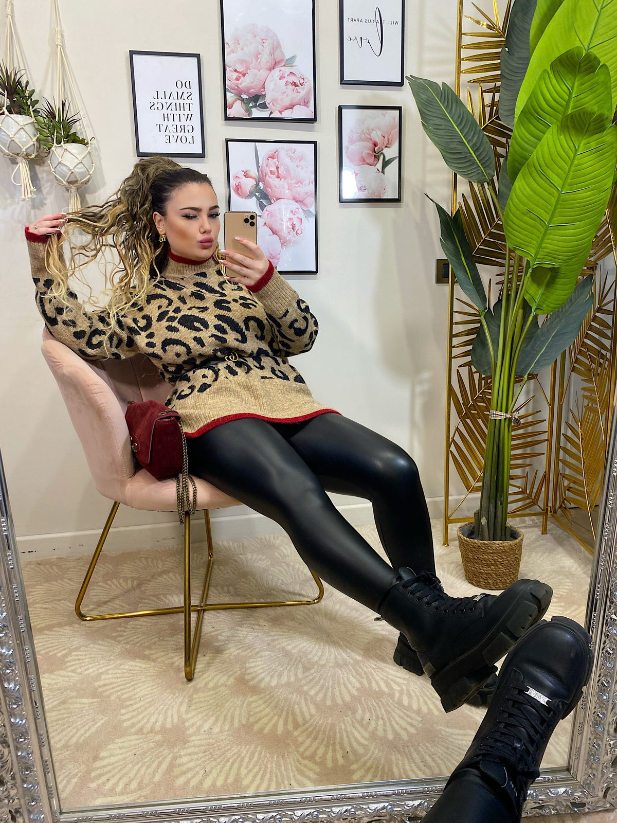 Maxi maglia animalier