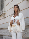 Completo giacca e pantalone burro