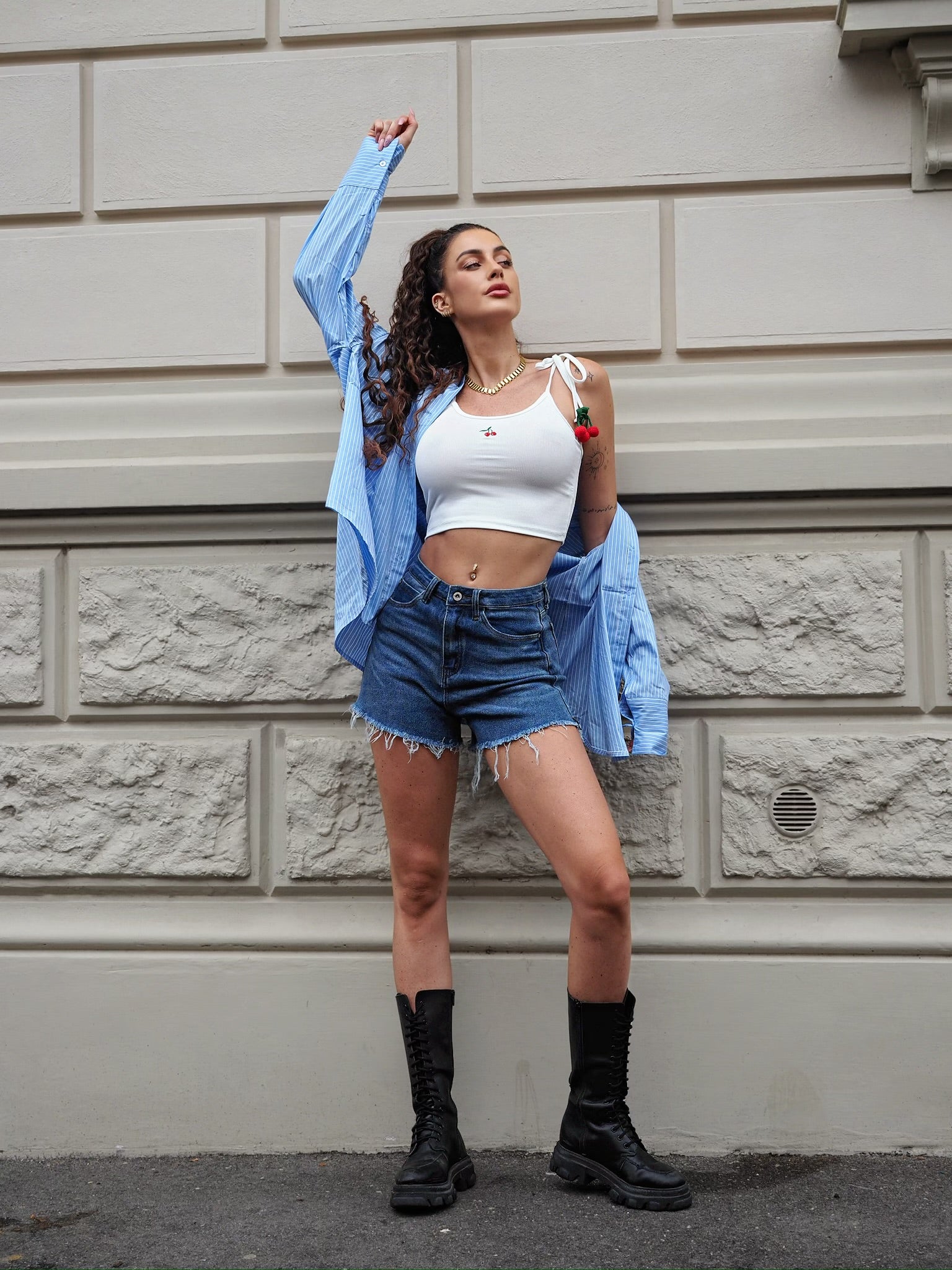 Camicia over a righine