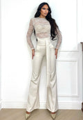 Maglia in pizzo bianca