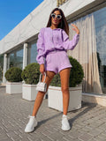 Set short più camicia lilla