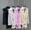 Blusa Romantic Rouches Lace