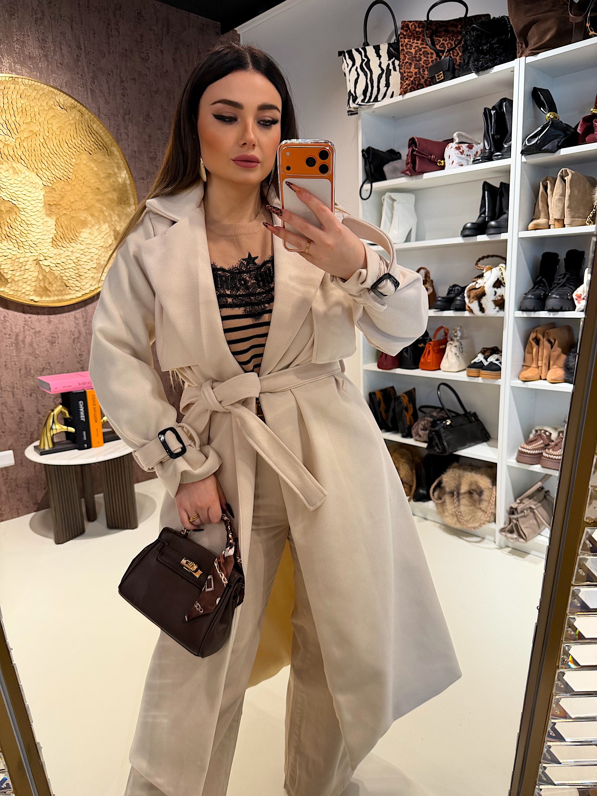 Cappotto lungo Creamy
