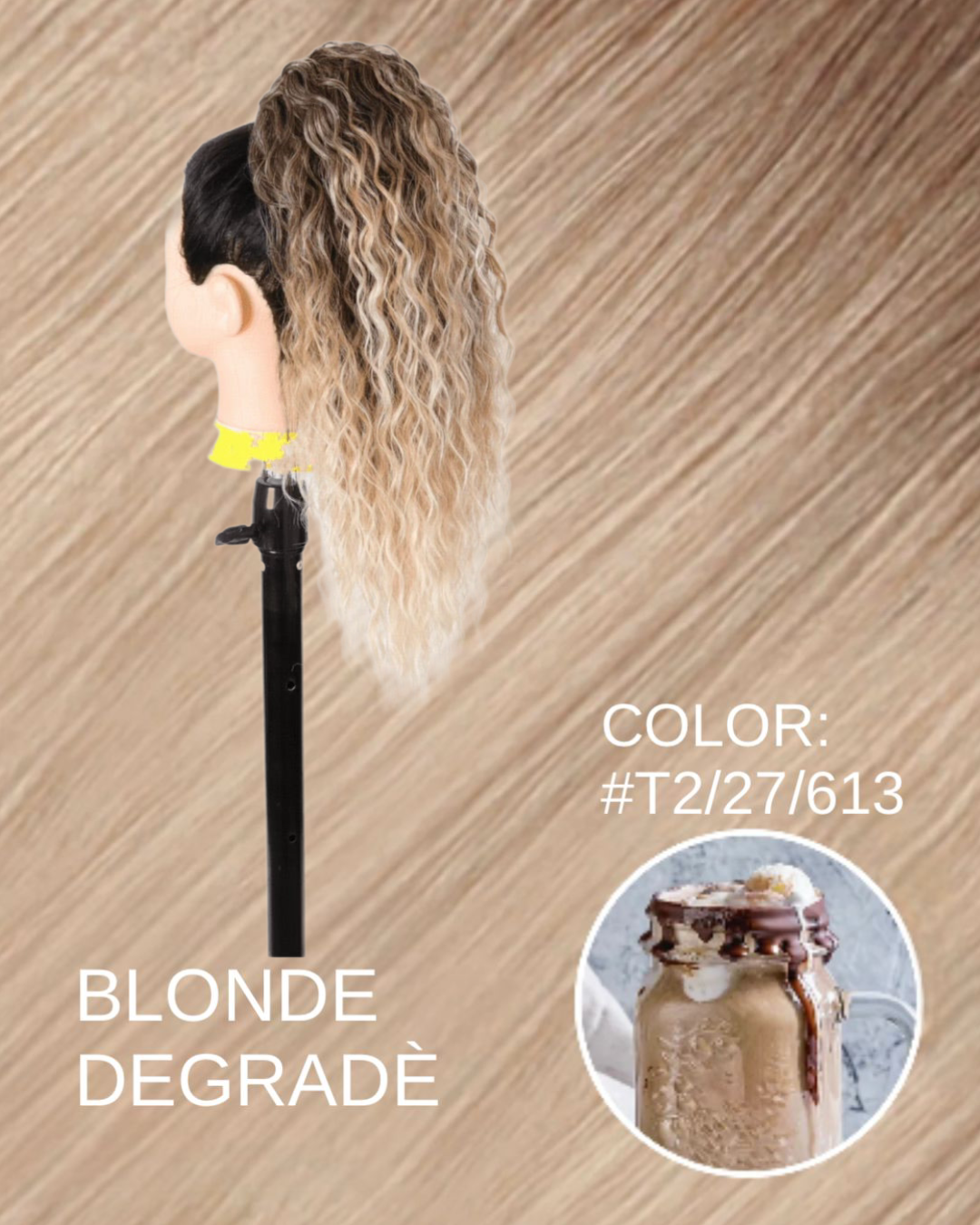 Coda riccia 50cm con Coulisse vari colori