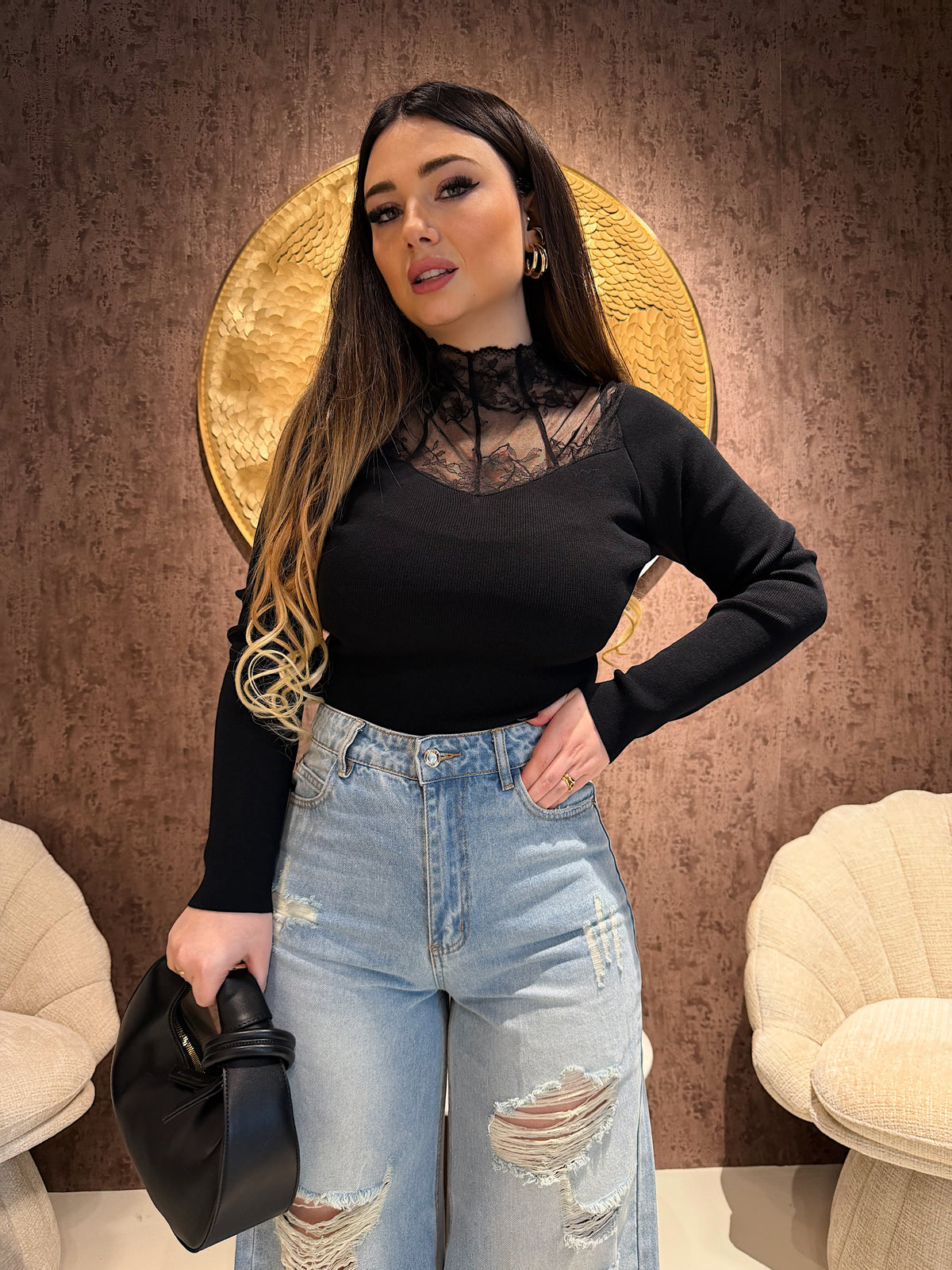 Maglia Elegance pizzo