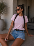 T-Shirt Star Neck Rosa
