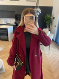 Cappotto lungo burgundy