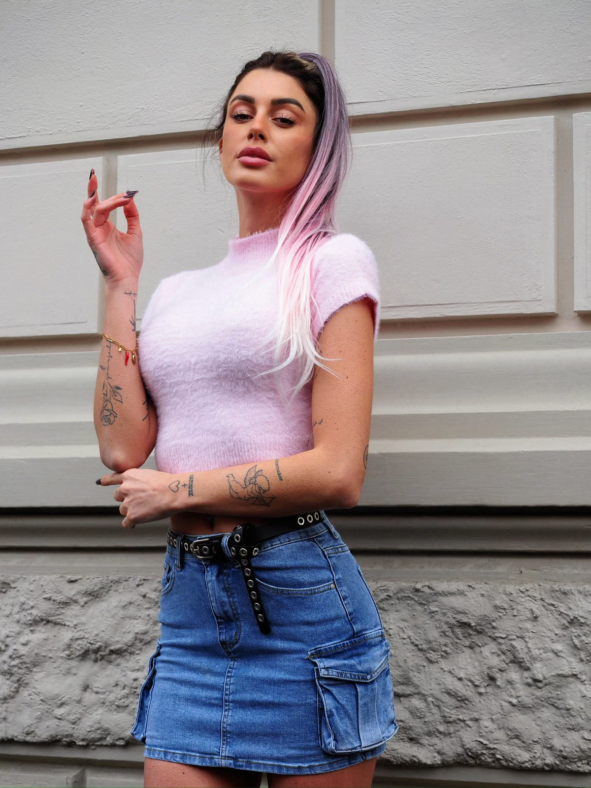 Maglia morbidissima rosa pastello