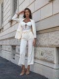 Completo giacca e pantalone burro