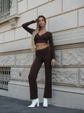 Completo casual/elegant choco