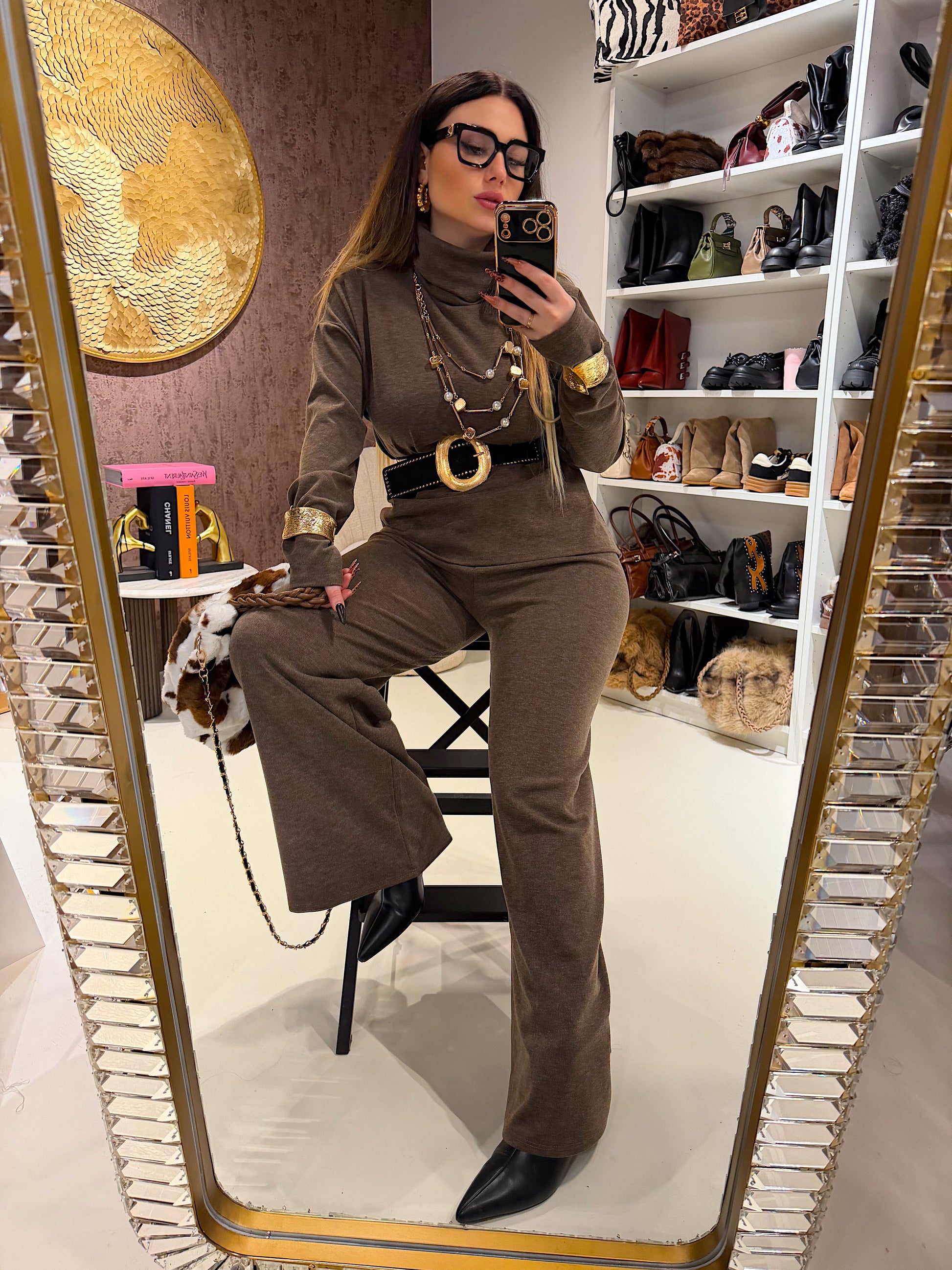 Completo comfy collo alto