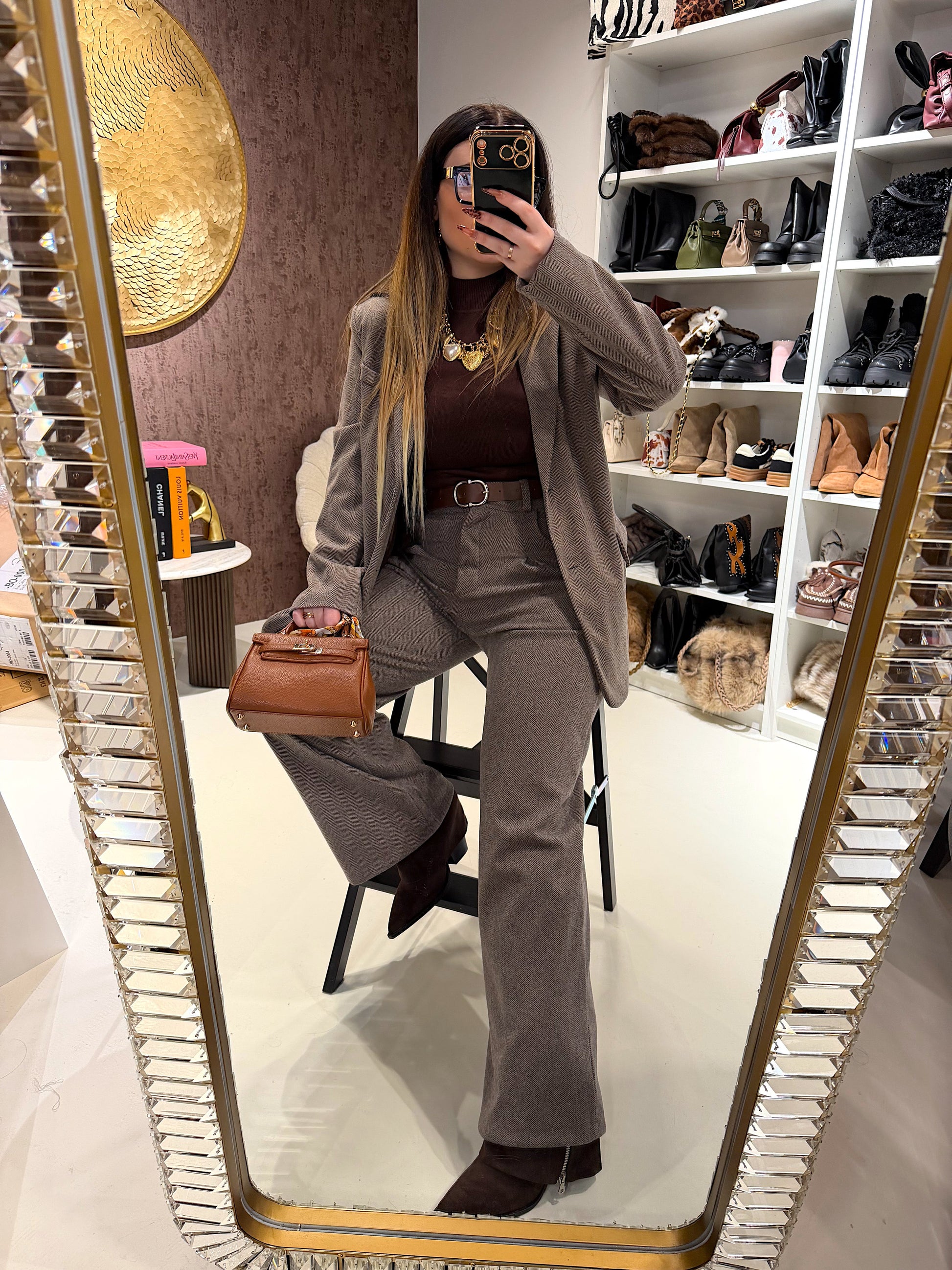 Blazer in tweed