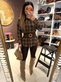 Maxi camicione con borchie
