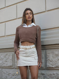 Gonna cargo beige