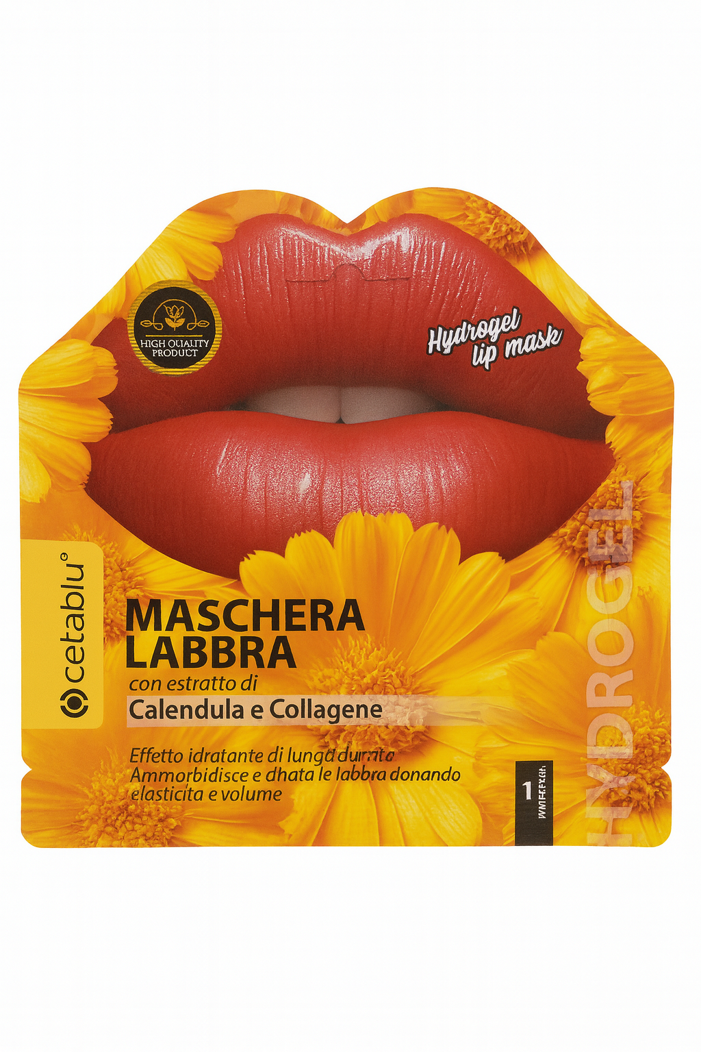 Maschera Labbra Hydrogel con Calendula e Collagene
