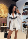Completo giacca e short con pizzo