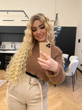 Clip Extension Riccia Biondo platino