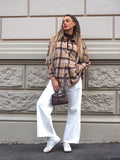 Giaccone in tweed Camel