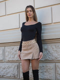 Gonna pantalone Camel