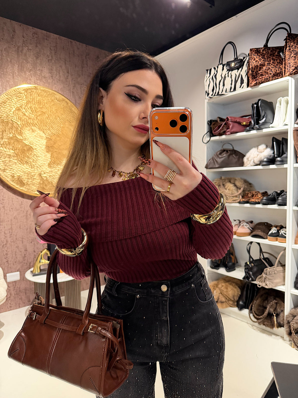 Maglione Spalla Scoperta