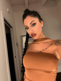 Tuta basic con collarino choco