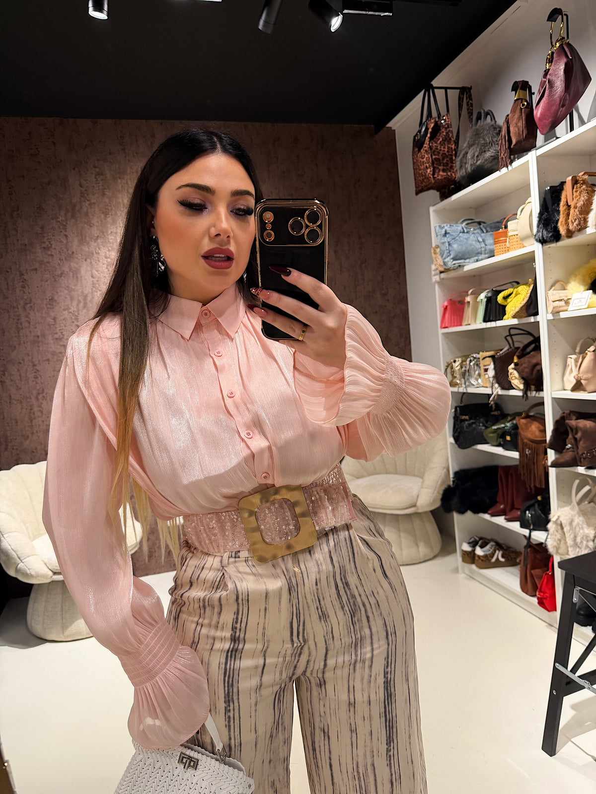 Camicia Satin Glow