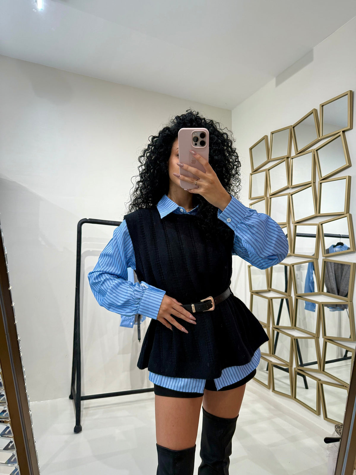 Camicia con pull-over
