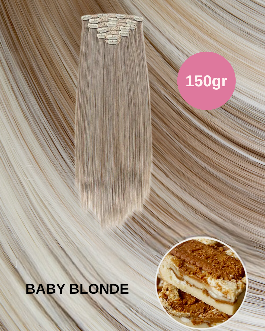 Extension 150gr lisce 7 clip vari colori