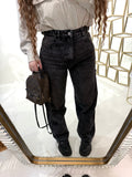 Jeans ballon con cintura