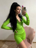 Completo tre pezzi sportif verde fluo
