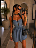 Abito Denim Zip Glam