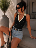 Body con fiocchetti e  colletto