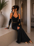 Completo body e gonna nero