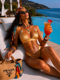 Bikini con sole oro