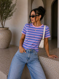 T-Shirt Cuoricini Candy Stripe