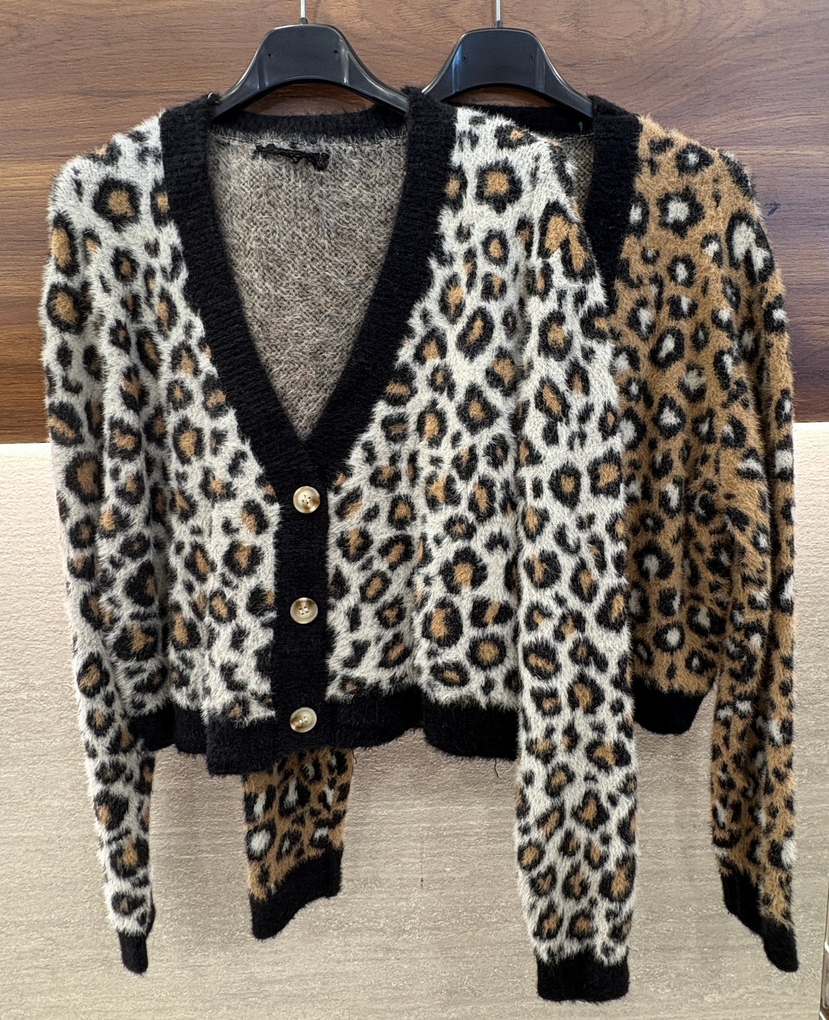 Cardigan maculato
